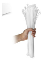 ABRAÇADEIRA EM NYLON BRANCO 380X4,8CM 100un - Imagem 2