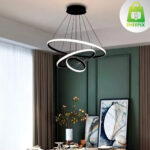 Lustre Pendente 3 Arcos Preto - Imagem 2