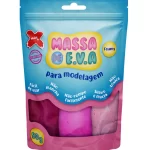 Massa de EVA 50g 3 cores rosa, rosa claro, pink