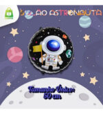 Balão Bexiga Metalizado Astronauta 18 45CM - Imagem 2