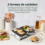 Grill Compacto Chapa E Panini Press Cuisinart 127V - Imagem 5