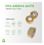 FITA ADESIVA 48MMx100M PCT C/4 - Imagem 2