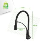 Torneira Gourmet Monocomando 50cm Flexível Preto - Imagem 2