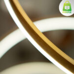 Lustre Pendente 3 Arcos Dourado - Imagem 6