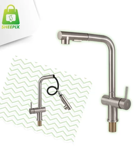 Torneira Gourmet Monocomando Escovada Extensível