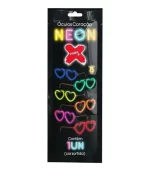 Óculos Coração de Neon 12u