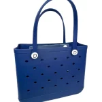 Bolsa Grande De Praia Azul Escuro Em Eva Academia, Praia, Passeio