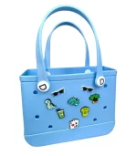 Bolsa Média Tote De Praia Azul Bebê Academia, Piscina, Clube