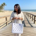 Bolsa Media Branca Eva - Academia, Praia, Clube - Imagem 4