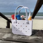 Bolsa Pequena Branca Eva - Academia, Praia, Clube - Imagem 7