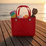 Bolsa Pequena Vermelha Eva - Academia, Praia, Clube - Imagem 8