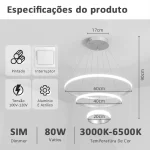 Lustre Pendente 3 Arcos Branco - Imagem 9