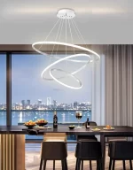 Lustre Pendente 3 Arcos Branco - Imagem 2