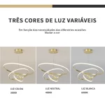 Lustre Pendente 3 Arcos Branco - Imagem 5