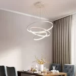 Lustre Pendente 3 Arcos Branco - Imagem 6