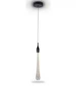 Luminária Pendente Gota LED Preto