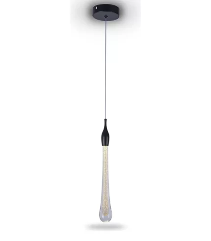 Luminária Pendente Gota LED Preto