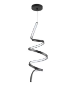 Luminária Pendente Espiral 18W LED Preto