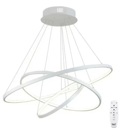 Lustre Pendente 3 Arcos Branco