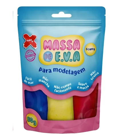 MASSA DE EVA 50G BR VM AZ VD AM