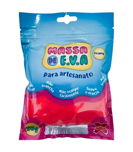 MASSA EVA 50G Vermelho