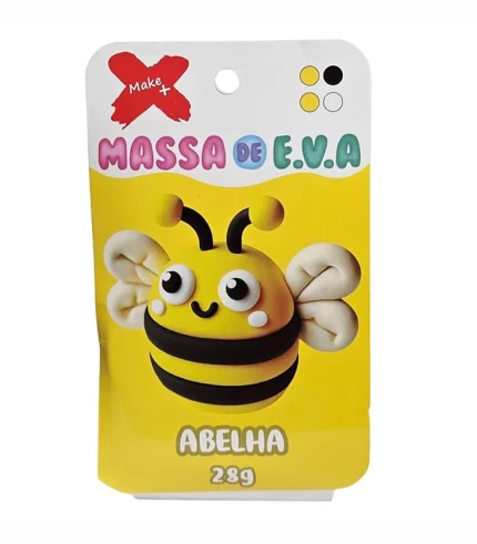 Massa EVA Abelha Pote 4 Cores 28g
