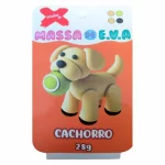 Massa EVA Cachorro Pote c/4 Cores 28g