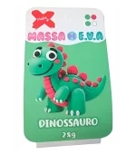 Massa EVA Dinossauro Pote c/4 Cores 28g