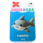 Massa EVA Tubarão Pote 4 Cores 28g