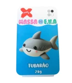 Massa EVA Tubarão Pote 4 Cores 28g