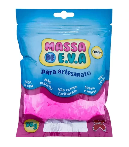Massa EVA de Modelar Make+ 50G Roxo